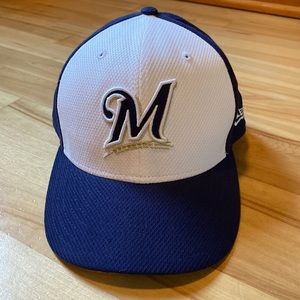 Milwaukee Brewers New Era 59Fifty graphic logo ball cap, Sized 7 3/4